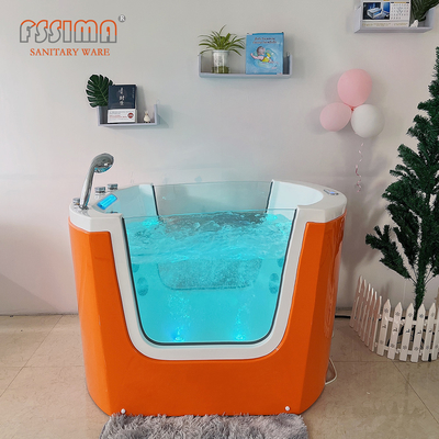White Freestanding Massage Bathtub Hydromassage Baby Whirlpool Spa Bathtub