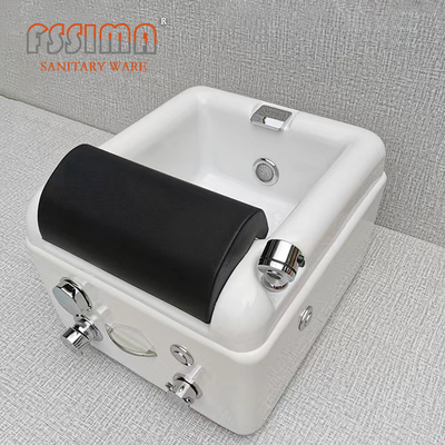 Waterfall Intake Portable Spa Pedicure Tub No Plumbing Electric Acrylic Foot Tub Basin