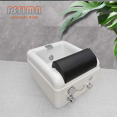 Waterfall Intake Portable Spa Pedicure Tub No Plumbing Electric Acrylic Foot Tub Basin