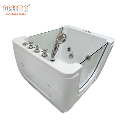 Ozone Pink Baby Spa Bathtub Freestanding Indoor With Air Bubble 860mm