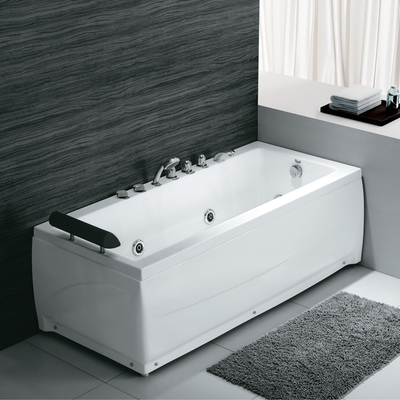 Acrylic Soaking 2 Person Corner Bathtub And Shower Unit Small For Adult 1.7m