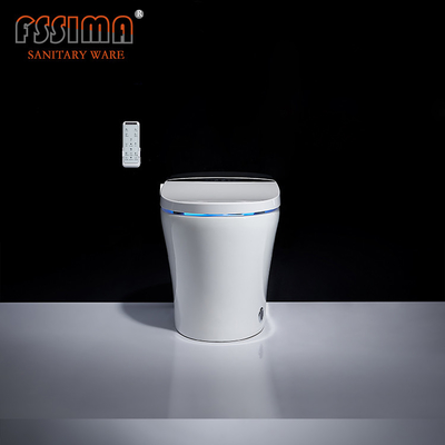 Japanese Smart Toilet Bowl Watermark White Bidet Control 40KG