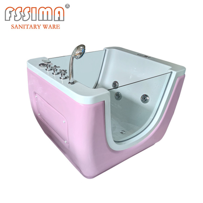 47.24" Newborn Baby Spa Bathtub With Stand Infant Whirlpool Tub