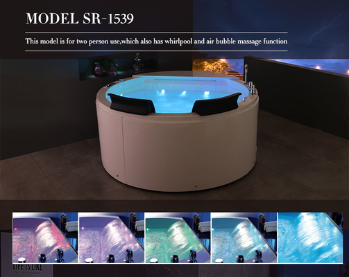 5' Acrylic Freestanding Bathtub Round 1500mm 1700mm European Style 2 Person