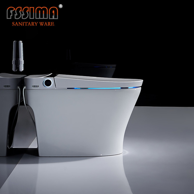 Public Intelligent Toilet Smart Bidet European Style Wall Hung Round