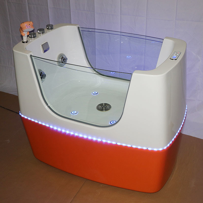 Eco Friendly Acrylic Dog Wash Bathtub Durable With Drainage Hole Hair Filter