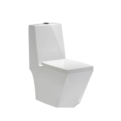 Customize P S Trap One Piece Floor Mounted Toilet Ceramic White Color Gravity Flush